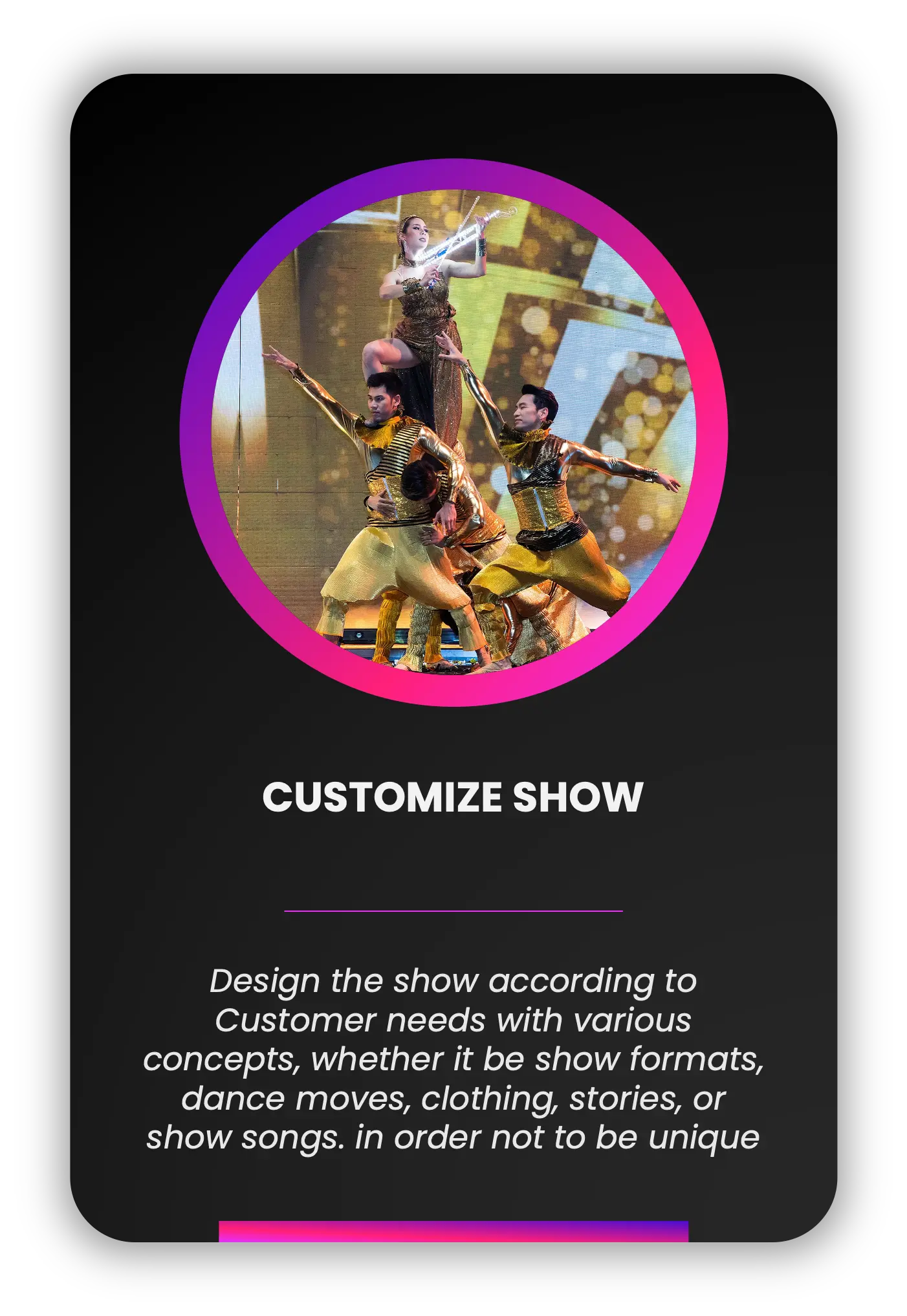 Customize Show